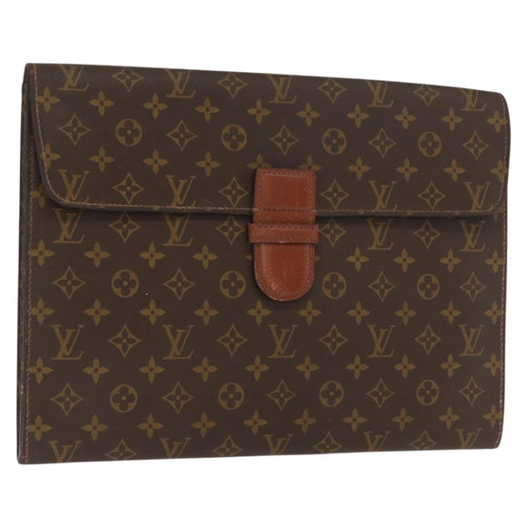 LOUIS VUITTON Monogram Posh Ministor Briefcase M53445 LV Auth BA9117