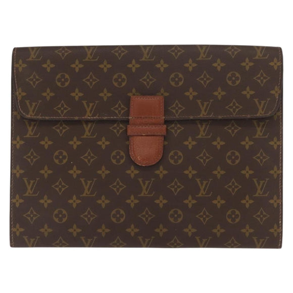 LOUIS VUITTON Monogram Posh Ministor Briefcase M53445 LV Auth BA9117