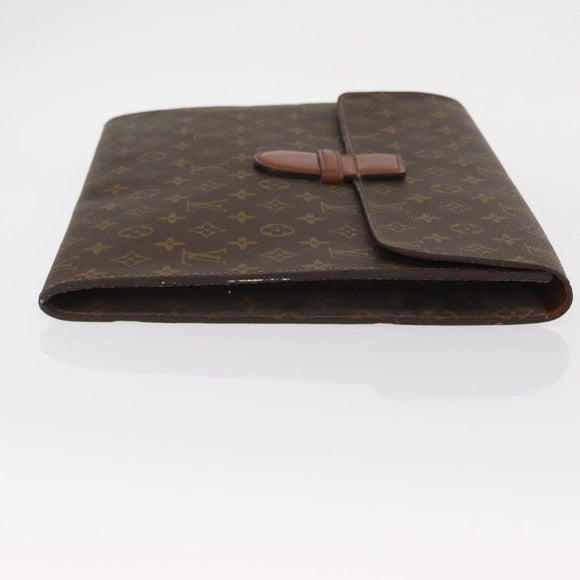 LOUIS VUITTON Monogram Posh Ministor Briefcase M53445 LV Auth BA9117