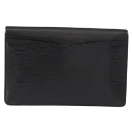 LOUIS VUITTON Epi Montaigne 27 Clutch Bag Black M52652 LV Auth BA9119 - 0