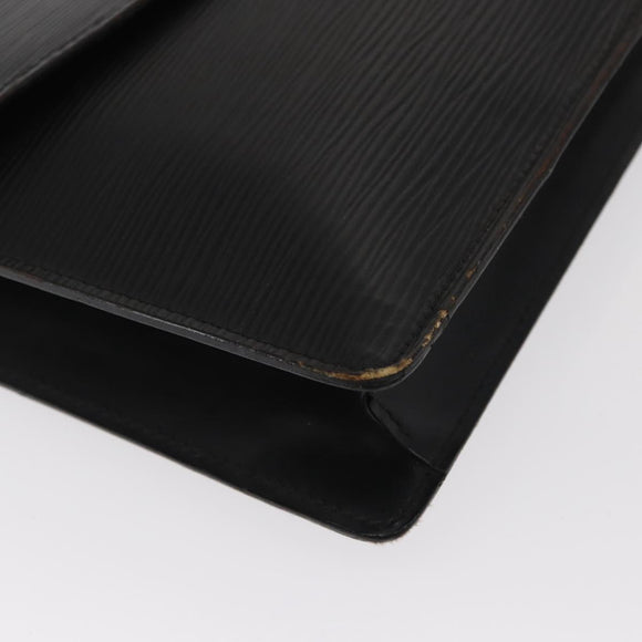 LOUIS VUITTON Epi Montaigne 27 Clutch Bag Black M52652 LV Auth BA9119