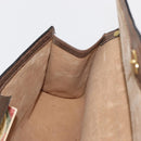 GUCCI GG Supreme Web Sherry Line Clutch Bag PVC Beige Gold 89 01 006 Auth BA9121-18