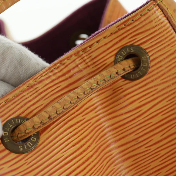 LOUIS VUITTON Epi Petit Noe Shoulder Bag Yellow M44109 LV Auth BA9123