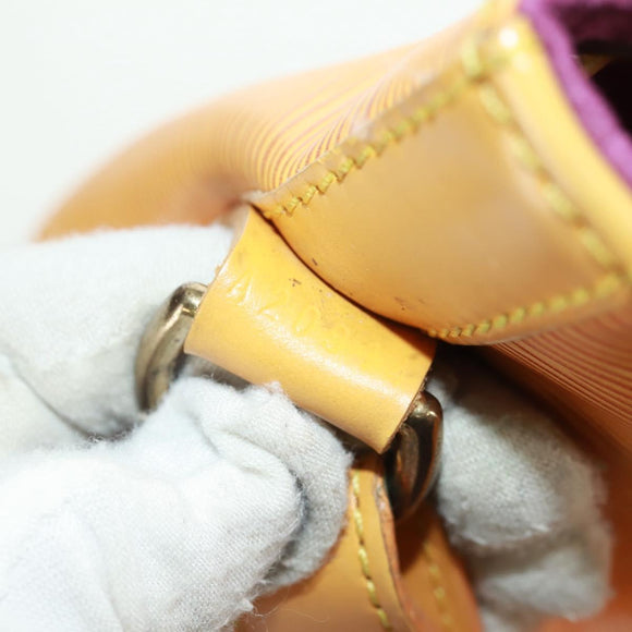 LOUIS VUITTON Epi Petit Noe Shoulder Bag Yellow M44109 LV Auth BA9123