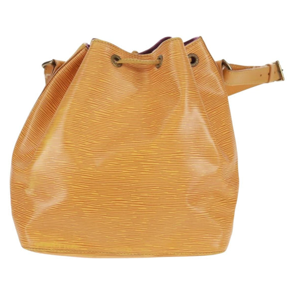 LOUIS VUITTON Epi Petit Noe Shoulder Bag Yellow M44109 LV Auth BA9123
