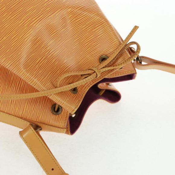 LOUIS VUITTON Epi Petit Noe Shoulder Bag Yellow M44109 LV Auth BA9123
