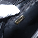 BALLY Chain Shoulder Bag Leather Black Gold Auth BA9129-10