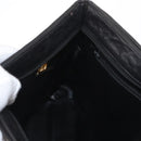 BALLY Chain Shoulder Bag Leather Black Gold Auth BA9129-20