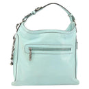 Gianni Versace Shoulder Bag Leather Peppermint Silver Auth BA9132-1