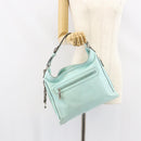 Gianni Versace Shoulder Bag Leather Peppermint Silver Auth BA9132-23