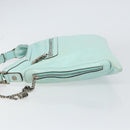 Gianni Versace Shoulder Bag Leather Peppermint Silver Auth BA9132-4