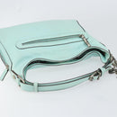 Gianni Versace Shoulder Bag Leather Peppermint Silver Auth BA9132-6