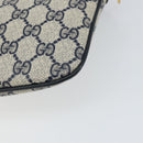 GUCCI GG Supreme Sherry Line Shoulder Bag PVC Navy Gold 904 02 047 Auth BA9137-12