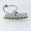 GUCCI GG Supreme Sherry Line Shoulder Bag PVC Navy Gold 904 02 047 Auth BA9137-9