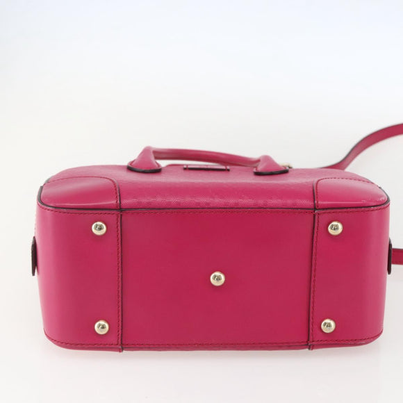 GUCCI Hand Bag Leather 2way Pink Gold 354224 Auth BA9138
