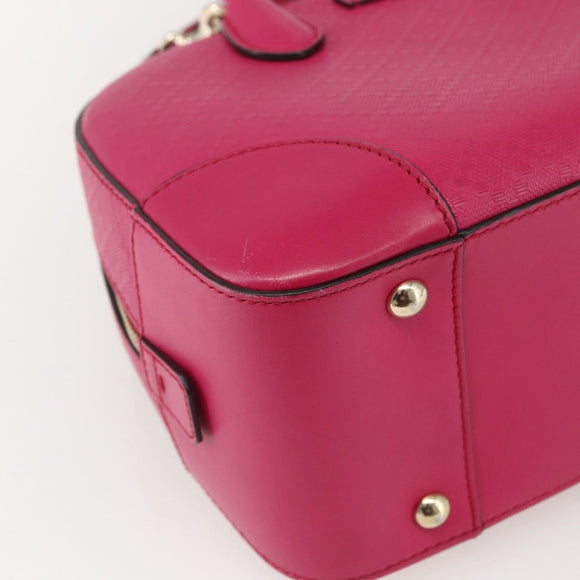 GUCCI Hand Bag Leather 2way Pink Gold 354224 Auth BA9138