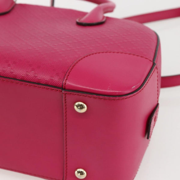 GUCCI Hand Bag Leather 2way Pink Gold 354224 Auth BA9138