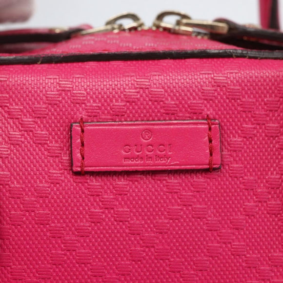 GUCCI Hand Bag Leather 2way Pink Gold 354224 Auth BA9138