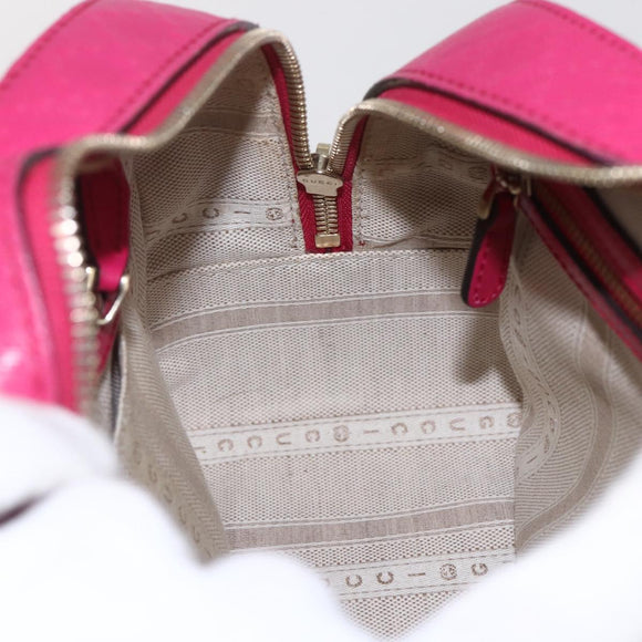 GUCCI Hand Bag Leather 2way Pink Gold 354224 Auth BA9138