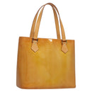 LOUIS VUITTON Monogram Vernis Houston Hand Bag Jaune M91121 LV Auth BA914-1