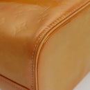 LOUIS VUITTON Monogram Vernis Houston Hand Bag Jaune M91121 LV Auth BA914-15