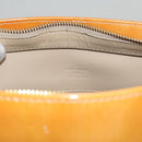 LOUIS VUITTON Monogram Vernis Houston Hand Bag Jaune M91121 LV Auth BA914-18