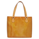LOUIS VUITTON Monogram Vernis Houston Hand Bag Jaune M91121 LV Auth BA914-2