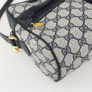 GUCCI GG Supreme Sherry Line Shoulder Bag PVC Navy Gold 42 01 4071 Auth BA9140-11
