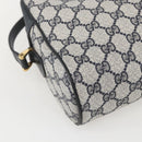 GUCCI GG Supreme Sherry Line Shoulder Bag PVC Navy Gold 42 01 4071 Auth BA9140-13
