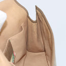 GUCCI GG Supreme Web Sherry Line Clutch Bag PVC Beige Gold 89 01 030 Auth BA9141-16