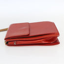 LOUIS VUITTON Monogram Vernis Motto Accessory Pouch Red M91137 LV Auth BA9148-3