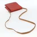 LOUIS VUITTON Monogram Vernis Motto Accessory Pouch Red M91137 LV Auth BA9148-7