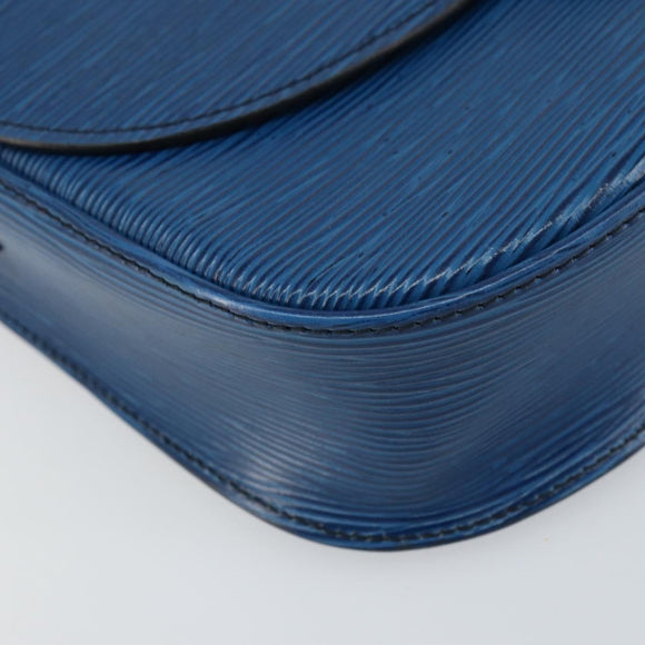 LOUIS VUITTON Epi Saint Cloud GM Shoulder Bag Toledo Blue M52195 LV Auth BA9150