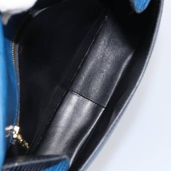 LOUIS VUITTON Epi Saint Cloud GM Shoulder Bag Toledo Blue M52195 LV Auth BA9150