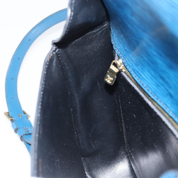 LOUIS VUITTON Epi Saint Cloud GM Shoulder Bag Toledo Blue M52195 LV Auth BA9150