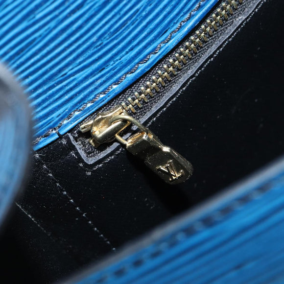 LOUIS VUITTON Epi Saint Cloud GM Shoulder Bag Toledo Blue M52195 LV Auth BA9150