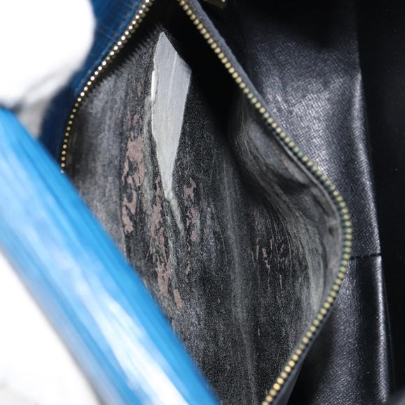 LOUIS VUITTON Epi Saint Cloud GM Shoulder Bag Toledo Blue M52195 LV Auth BA9150