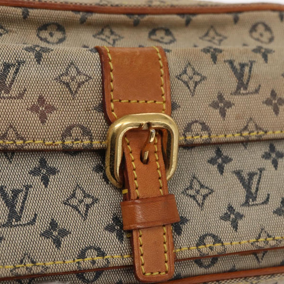 LOUIS VUITTON Monogram Mini Juliet MM Shoulder Bag Blue M92004 LV Auth BA9153