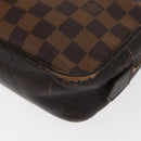 LOUIS VUITTON Damier Ebene Trousse Toilette 25 Clutch Bag N47624 LV Auth BA9155-11