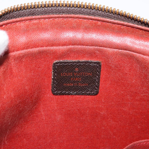 LOUIS VUITTON Damier Ebene Trousse Toilette 25 Clutch Bag N47624 LV Auth BA9155