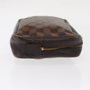 LOUIS VUITTON Damier Ebene Trousse Toilette 25 Clutch Bag N47624 LV Auth BA9155-4