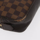 LOUIS VUITTON Damier Ebene Trousse Toilette 25 Clutch Bag N47624 LV Auth BA9155-8