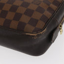 LOUIS VUITTON Damier Ebene Trousse Toilette 25 Clutch Bag N47624 LV Auth BA9155-9