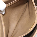 Christian Dior Honeycomb Canvas Shoulder Bag PVC Beige Gold Auth BA9156-21