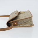 Christian Dior Honeycomb Canvas Shoulder Bag PVC Beige Gold Auth BA9156-5