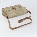 Christian Dior Honeycomb Canvas Shoulder Bag PVC Beige Gold Auth BA9156-7