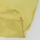 PRADA Hand Bag Nylon Yellow Gold Auth BA9158-15