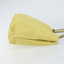 PRADA Hand Bag Nylon Yellow Gold Auth BA9158-3