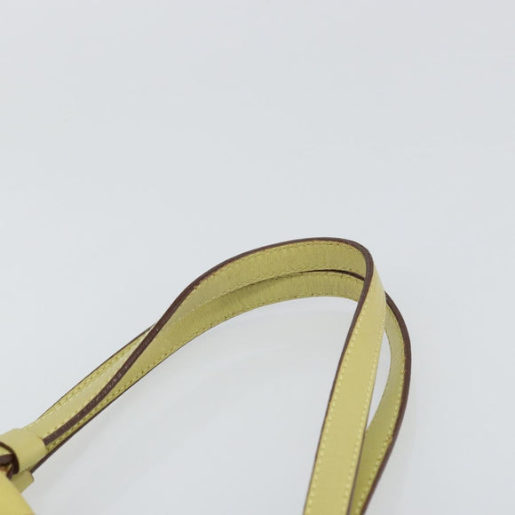 PRADA Hand Bag Nylon Yellow Gold Auth BA9158