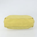 PRADA Hand Bag Nylon Yellow Gold Auth BA9158-5